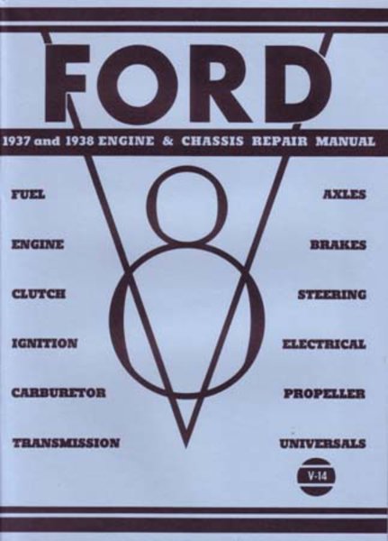 1937–1938 Ford V-8 Factory Shop Service Manual