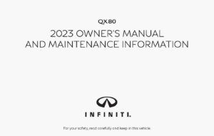2023 Infiniti QX80 Owner's Manual