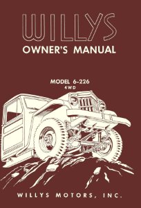 1956 Jeep Willys 6-226 Owner's Manual