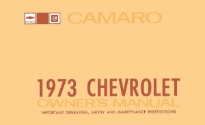 1973 Chevrolet Camaro Owner's Manual