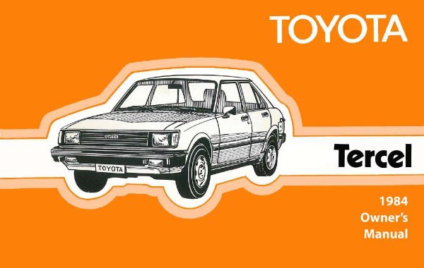 1984 Toyota Tercel Owner's Manual