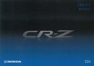 2014 Honda CR-Z Owner's Manual
