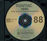 1988 PONTIAC FIERO Body, Chassis & Electrical Service Manual sample image