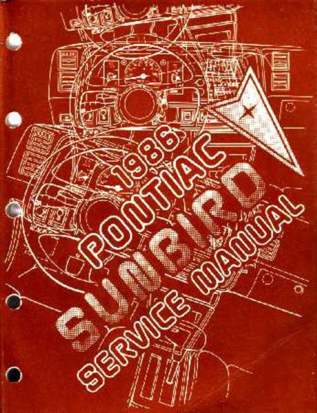 1986 Pontiac Sunbird Factory Shop Service Manual