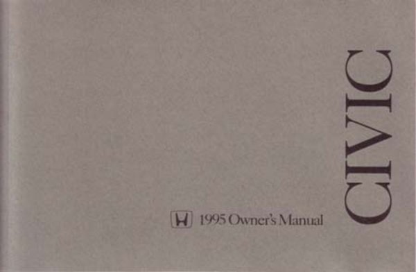 1995 Honda Civic Coupe Owner's Manual