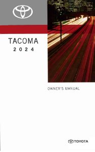 2024 Toyota Tacoma Owner's Manual