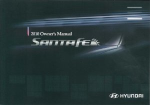 2010 Hyundai Santa Fe Owner's Manual