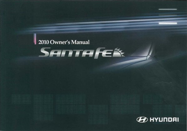 2010 Hyundai Santa Fe Owner's Manual