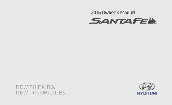 2016 Hyundai Santa Fe Owner's Manual