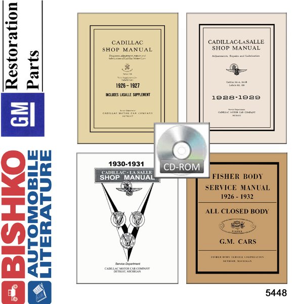 1926–1931 Cadillac ALL MODELS FISHER BODY Factory Shop Service Manual