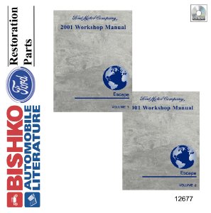 2001 Ford Truck Escape Factory Shop Service Manual