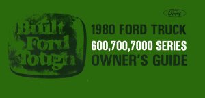 1980 Ford Medium Duty Truck Owner's Manual
