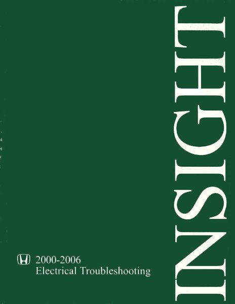 2000–2006 Honda Insight Factory Shop Service Manual
