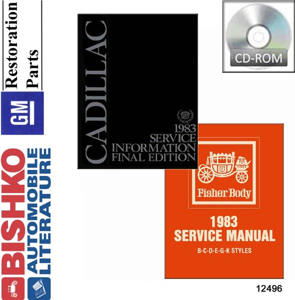 1983 Cadillac ALL MODELS FISHER BODY Factory Shop Service Manual