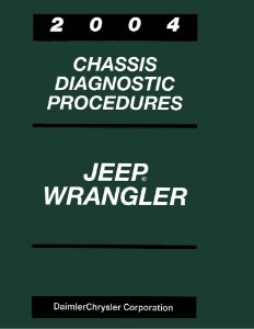 2004 Jeep Wrangler Factory Shop Service Manual