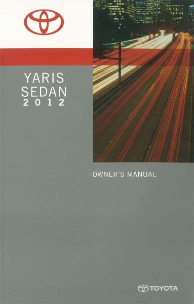 2012 Toyota Yaris Sedan Owner's Manual