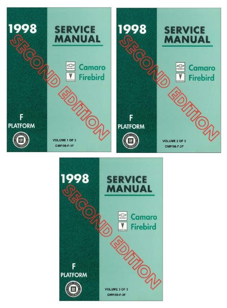 1998 Chevrolet Camaro, Firebird Factory Shop Service Manual