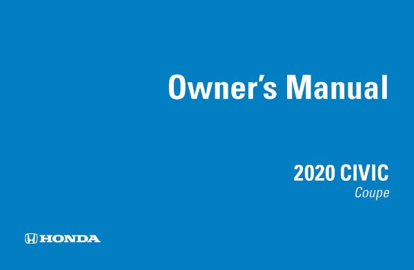 2020 Honda Civic Coupe Owner's Manual