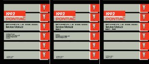 1992 Pontiac Bonneville SSE, SSEi Factory Shop Service Manual