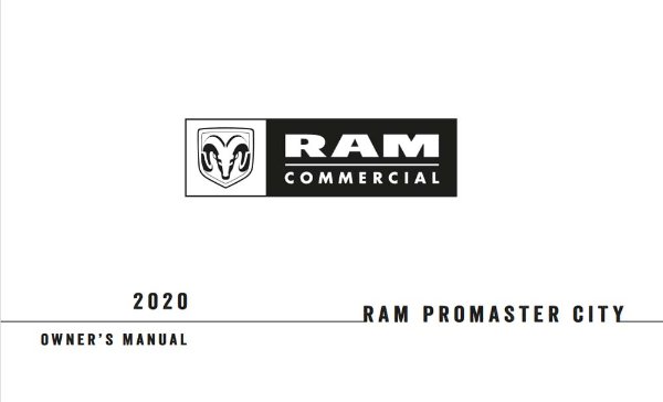 2020 Dodge Promaster City Owner's Manual