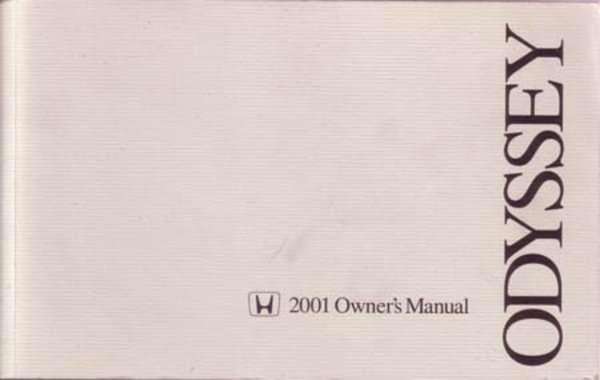 2001 Honda Odyssey Owner's Manual