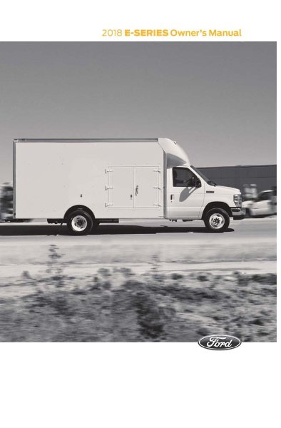 2018 Ford E-150, E-250, E-350, E-450 Owner's Manual