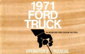 1971 Ford Heavy Duty Truck Owner's Manual