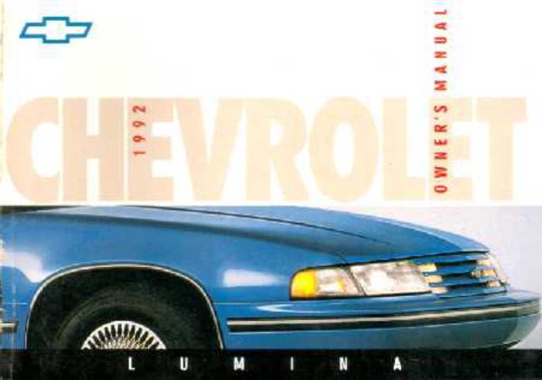 1992 Chevrolet Lumina Owner's Manual