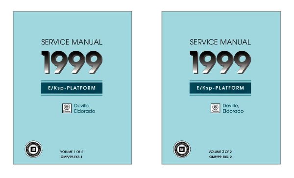 1999 Cadillac Deville, Eldorado Factory Shop Service Manual