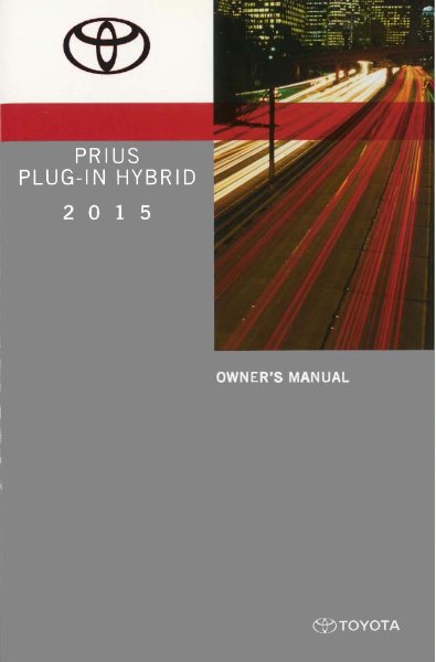 2015 Toyota Prius Plug-In Hybrid Owner's Manual