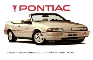 1994 Pontiac Sunbird Owner's Manual