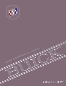 1992 Buick Century Factory Shop Service Manual