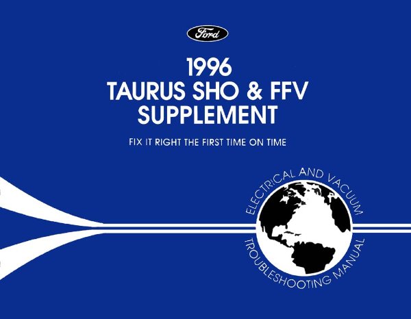 1996 Ford Taurus SHO and FFV Factory Shop Service Manual