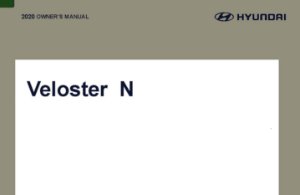 2020 Hyundai Veloster N Owner's Manual