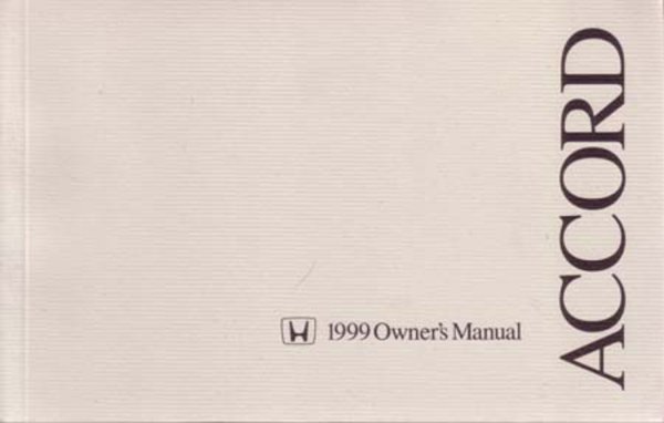 1999 Honda Accord Coupe Owner's Manual