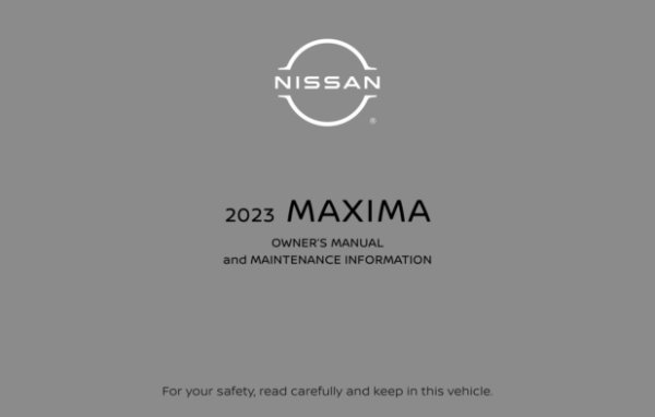 2023 Nissan Maxima Owner's Manual