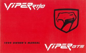 1999 Dodge Viper GTS Owner's Manual