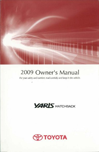 2009 Toyota Yaris Hatchback Owner's Manual