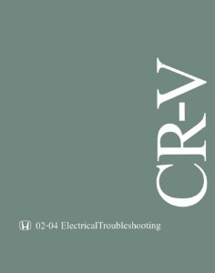 2002–2004 Honda CR-V Factory Shop Service Manual