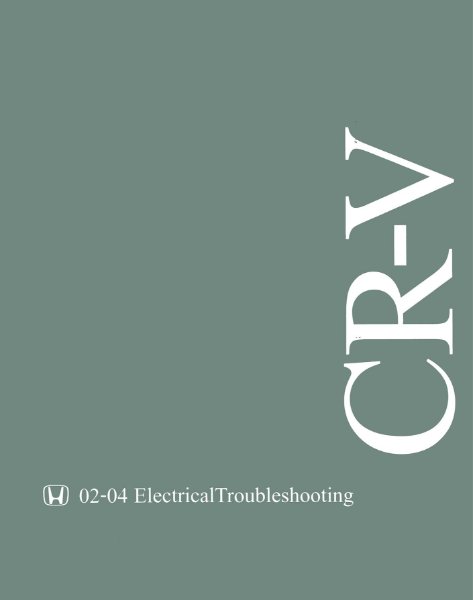 2002–2004 Honda CR-V Factory Shop Service Manual