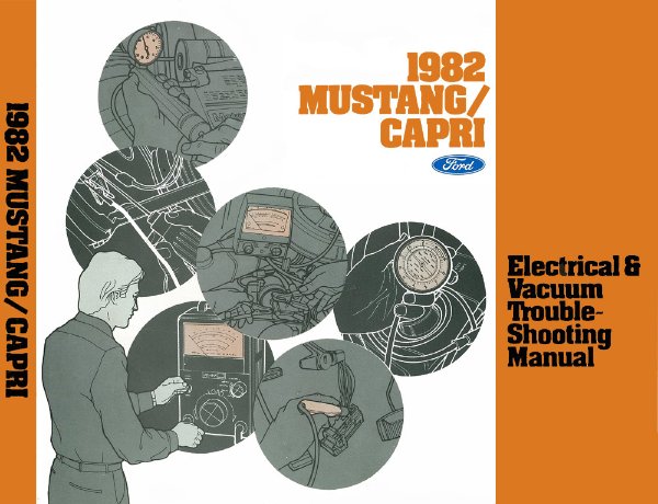 1982 Ford Mustang, Capri Wiring Diagrams Manual