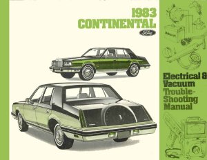 1983 Lincoln Continental Wiring Diagrams Manual
