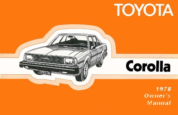 1978 Toyota Corolla Owner's Manual
