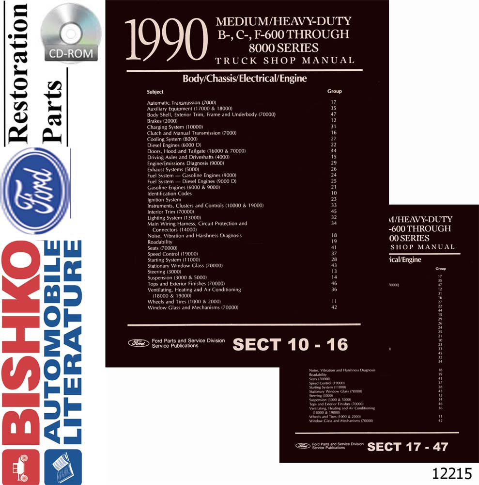1990 Ford Med Duty Heavy Duty Shop Service Repair Manual PDF