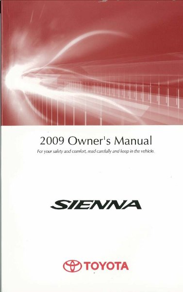 2009 Toyota Sienna Owner's Manual