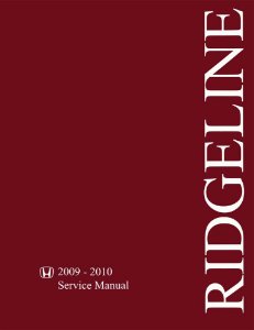 2009–2010 Honda Ridgeline Factory Shop Service Manual