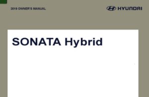 2019 Hyundai Sonata Hybrid Owner's Manual