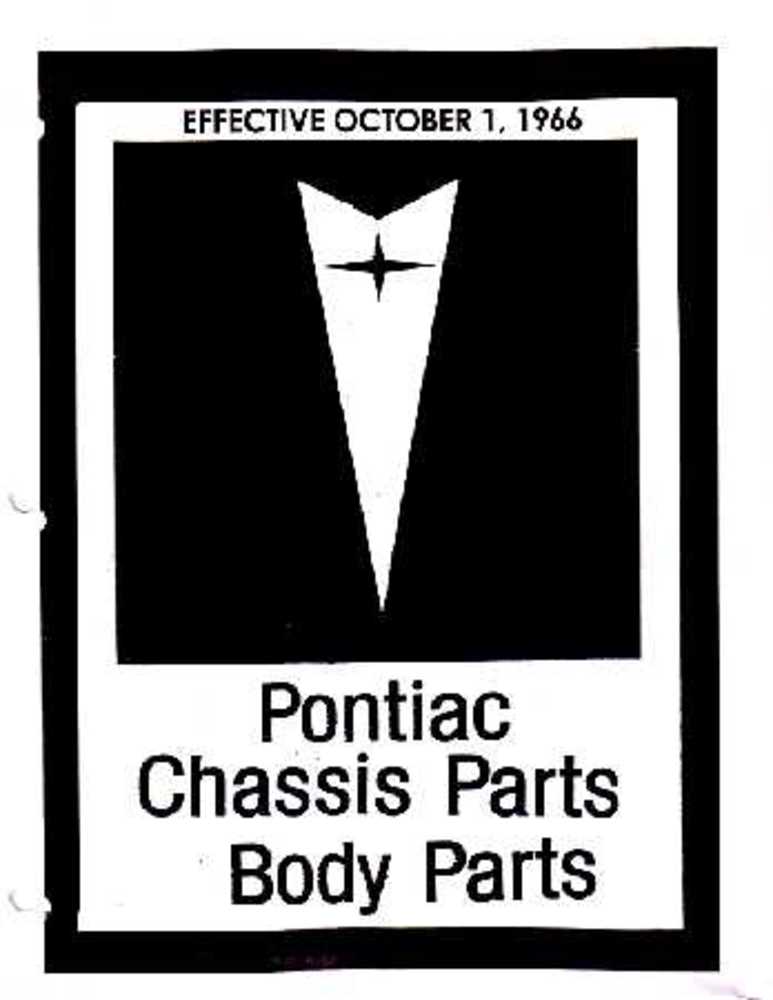 1960 1963 1964 1965 1966 Pontiac Part Numbers Book List Guide Interchange Pics