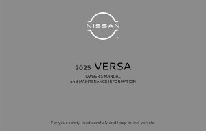 2025 Nissan Versa Sedan Owner's Manual