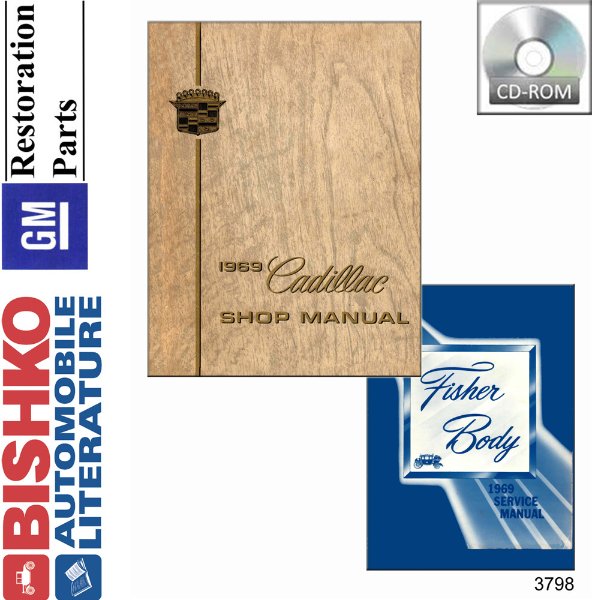 1969 Cadillac ALL MODELS FISHER BODY Factory Shop Service Manual